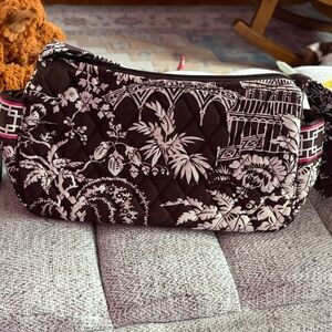 Vera Bradley Brown and White Quilted Shoulder Bag
